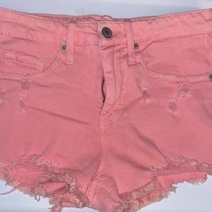 Mossimo Short Shorts Denim Light Pink Size 4 or 27